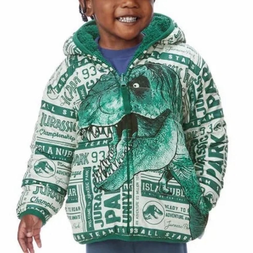NWT Jurassic Park Reversible Jacket Size 2T - Picture 4 of 5
